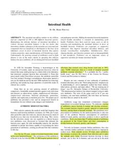 CNI505 4/97 rev[removed]ANSR–APPLIED NUTRITIONAL SCIENCE REPORTS Copyright © 1997 by Advanced Nutrition Publications, Inc., revised 1999 Vol. 5, No. 5