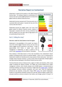 Financial Secrecy Index  Switzerland Narrative Report on Switzerland Switzerland is ranked at first position on the 2013 Financial