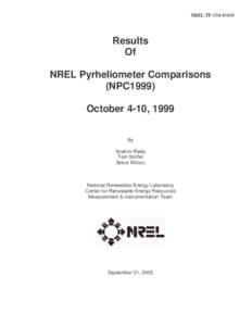 NREL/TP[removed]Results  Of