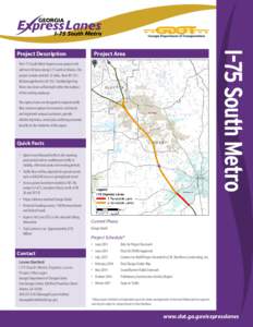 I-75 South Metro  Project Description Project Area