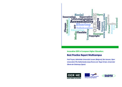 45p=2,5mm  Innovative OER in European Higher Education: Partner institutions European Association of Distance Teaching Universities I The Netherlands Universidade Aberta I Portugal