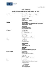 FSB non-member nominees to RCG Asia