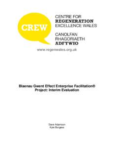 www.regenwales.org.uk  Blaenau Gwent Effect Enterprise Facilitation® Project: Interim Evaluation  Dave Adamson