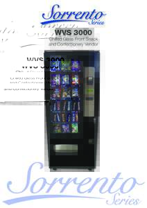wvsChilled Glass Front Snack and Confectionery Vendor  wvs 3000