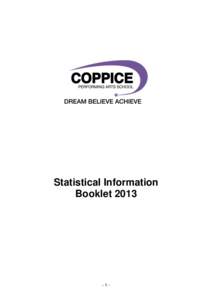 Statistical Information Booklet[removed]-  Statistical Information 2013