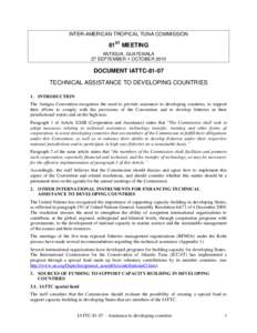 INTER-AMERICAN TROPICAL TUNA COMMISSION  81ST MEETING ANTIGUA, GUATEMALA 27 SEPTEMBER-1 OCTOBER 2010