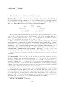 Chapter VII.  Duality. § 1. Formation of quotients and the descent of coherent sheavesDefinition. Let S be a base scheme. Let ρ: G ×S X → X be an action (from the left) of