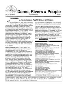 Dams, Rivers & People VOL 3 ISSUE 4-5 ?  MAY-JUNE 2005