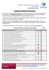 Compare Protector Warranty