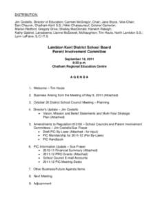 Microsoft Word - Agenda - Parent Involvement Committee - September 12, 2011