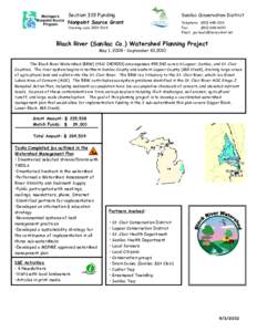 Black River (Sanilac Co.) Watershed Planning Project