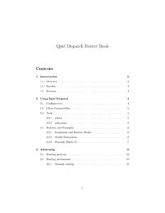 Qpid Dispatch Router Book  Contents 1 Introduction  2