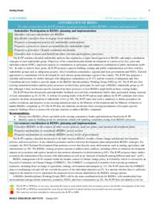 The first step for developing countries to access financing under the Readiness Mechanism of the World Bank Forest Carbon Partn