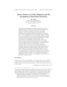 Cognitive Science Online, Vol.3.2, pp.15-44, 2005  http://cogsci-online.ucsd.edu Theory Pictures as Trails: Diagrams and the Navigation of Theoretical Narratives