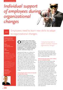 knowledge transfer project  Individual support of employees during organizational changes