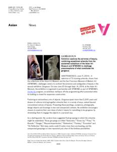 PRESS CONTACTS: For Asian Art Museum Annie Tsang[removed]removed]