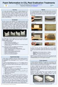 Foam Deformation in CO2 Pest Eradication Treatments Joelle D. J. Wickens, Ph.D. • Winterthur Museum / University of Delaware • [removed] William Donnelly • Winterthur Museum • [removed] Sa