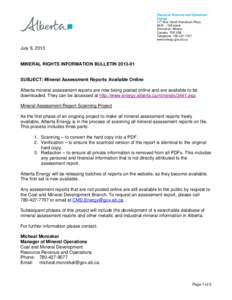 2013 Information Bulletin 01