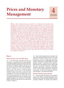 Prices and Monetary Management 4  CHAPTER