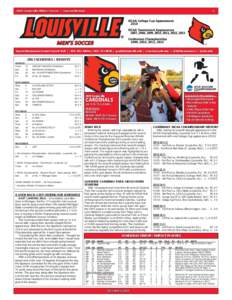 [removed]Louisville Men’s Soccer | Season Review Sports Information Contact: Garett Wall | ([removed]or[removed] | [removed] | www.GoCards.com | @UofLmenssoccer | @GoCards