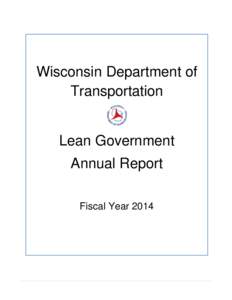 WisDOT Lean Annual Report