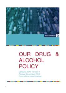 jp  OUR DRUG & ALCOHOL POLICY January 2014 Version 1