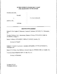 Civil law / Inventive step and non-obviousness / Doctrine of equivalents / Lockwood v. American Airlines /  Inc. / Google / Citation signal / Celotex Corp. v. Catrett / Google /  Inc. v. American Blind & Wallpaper Factory /  Inc. / Perfect Web Technologies /  Inc. v. InfoUSA /  Inc. / Law / Patent law / Case law