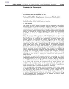 Federal Register / Vol. 78, No[removed]Friday, October 4, [removed]Presidential Documents[removed]Presidential Documents