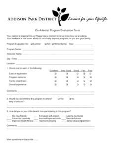 Microsoft Word - Program Evaluation Form 2010