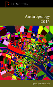 Anthropology 2015 press.princeton.edu  Contents