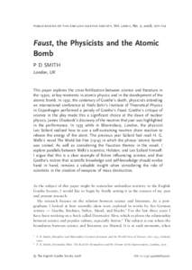 European people / Leó Szilárd / Niels Bohr / George Gamow / Hans Bethe / Faust / Copenhagen / Szilard / Albert Einstein / Science / Physics / Nobel laureates in Physics
