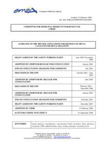 Microsoft Word - Guideline on Limits Residues Metal Catalysts - Feb 2008