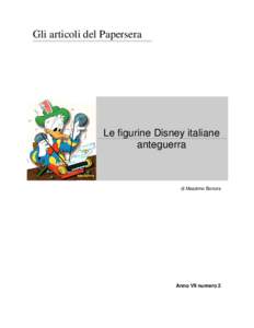 Gli articoli del Papersera  Le figurine Disney italiane anteguerra  di Massimo Bonura