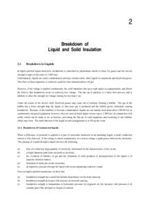   2 Breakdown of Liquid and Solid Insulation 2.1