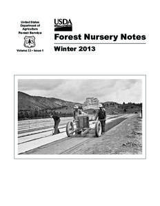 United States Department of Agriculture Forest Service  Volume 33 • Issue 1