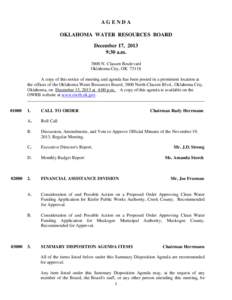 Government / Oklahoma Water Resources Board / Minutes / Government of Oklahoma