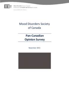 Key Findings of the Pan Canadian Opinion Survey