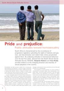 5QWVJ#HTKECP5QEKCN#VVKVWFGU5WTXG[  Pride and prejudice: Public attitudes toward homosexuality 5QWVJ#HTKECKUEJCTCEVGTKUGFD[VJGEQGZKUVGPEGQH RTQITGUUKXGNGIKUNCVKQPWRJQNFKPIVJGTKIJVUQHNGUDKCPUCPFIC[