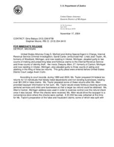 Craig S. Morford / Tax refund / Tax return / Fraud / Government / Tax protester history in the United States / Jackson Hewitt / Taxation in the United States / Law / Internal Revenue Service