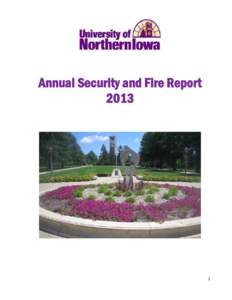 Microsoft Word - UNI 2013 Annual Security & Fire Report - Revised