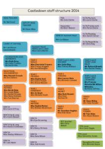 Castledown staff structure 2014 HEAD	
  TEACHER Mr Neil Small	
   DEPUTY HEAD TEACHER