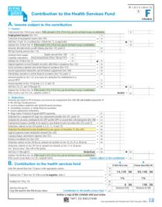 T P- 1 .D.F-V[removed]T Contribution to the Health Services Fund  Schedule