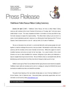 Microsoft Word - Ribbon Cutting Press Release final