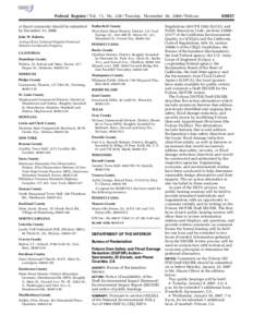 Federal Register / Vol. 71, No[removed]Tuesday, November 28, [removed]Notices or faxed comments should be submitted by December 13, 2006. John W. Roberts, Acting Chief, National Register/National Historic Landmarks Program.