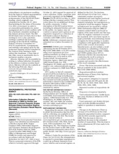 Federal Register / Vol. 78, No[removed]Monday, October 28, [removed]Notices extraordinary circumstances resulting from the lapse in Federal appropriations in October 2013 and the resulting postponement of the EM SSAB Chairs