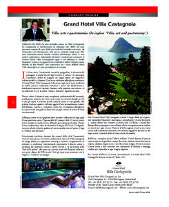 SWISS LABEL TICINO-XP:SWISS LABEL INFORMATIQUE-XP[removed]:28 Page82  C O M PA N Y P R O F I L E © Grand Hotel Villa Castagnola