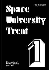 Space University Trent ISSN[removed]Online) ISSN[removed]Print)