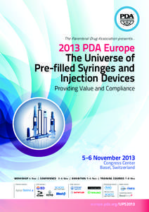 The Parenteral Drug Association presents[removed]PDA Europe