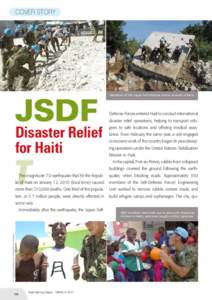 COVER STORY  JSDF Disaster Relief for Haiti