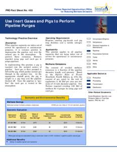 Use Inert Gases and Pigs to Perform Pipeline Purges